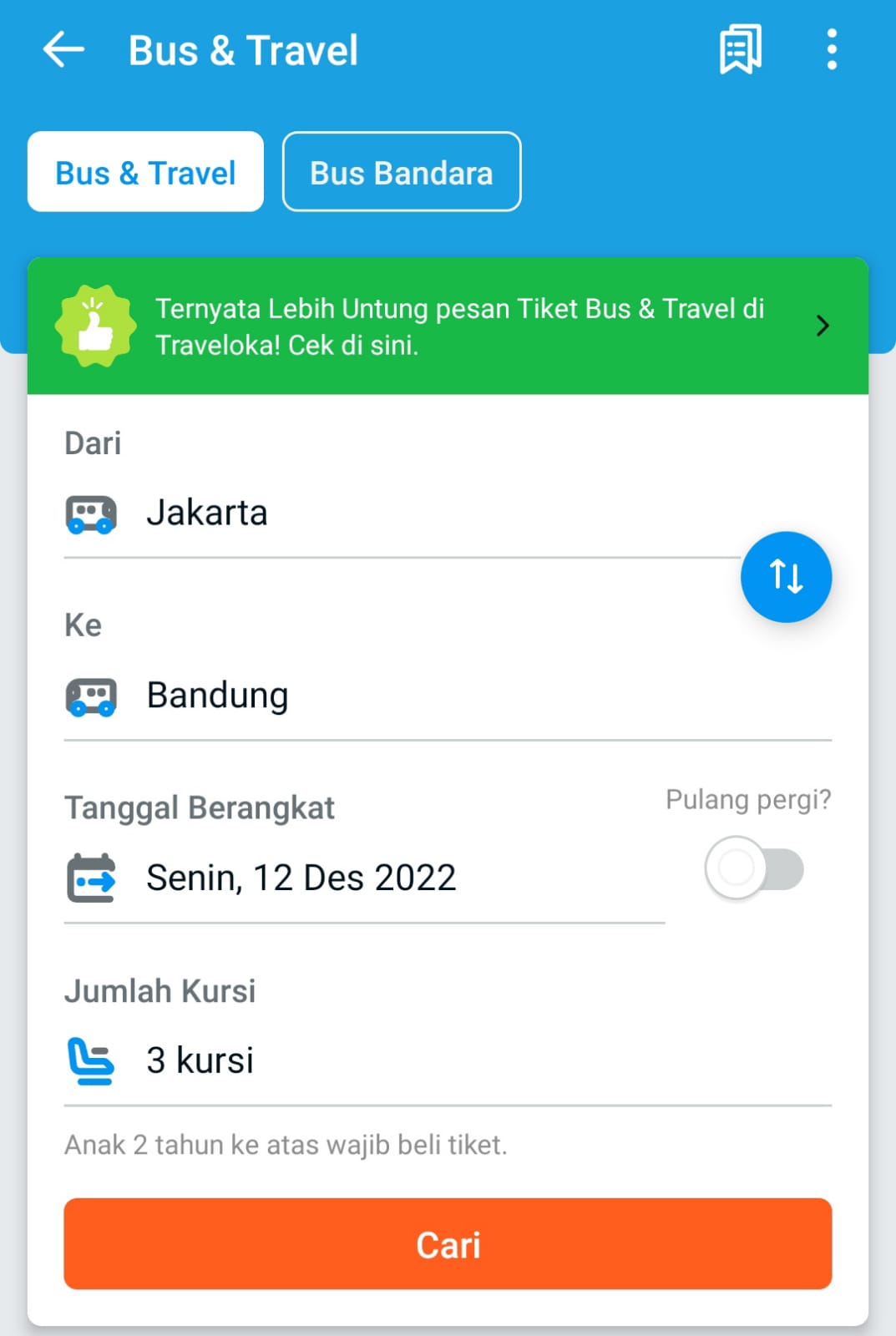 Ku Ingin Pulih Bareng Traveloka Pesan tiket bus & travel di Traveloka